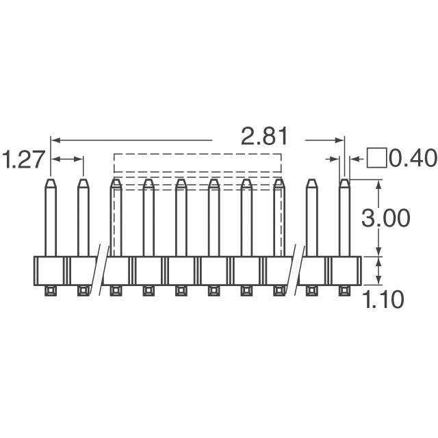 20021121-00006C4LF Amphenol ICC (FCI)  Headers Male Pins